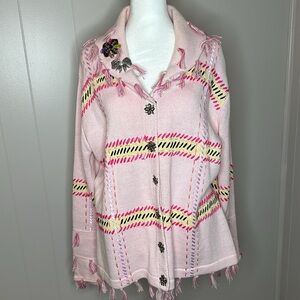 EUC Storybook Knits On the Wild Side Cardigan Sweater